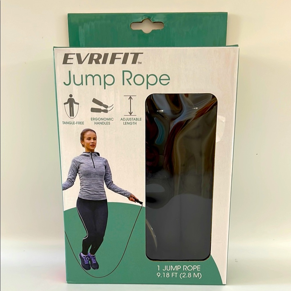 EVRIFIT Jump Rope, Black